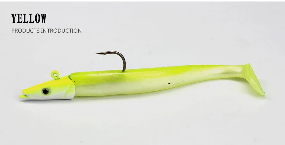Isca de Pesca Cabeça de Jig Isca de Chumbo Caminhada Peixe 1 Pcs Macio Wobblers Pesca 11 cm 16g Artificial Silicone Isca Pesca da Carpa Enfrentar 15 Cheap Iscas artificiais