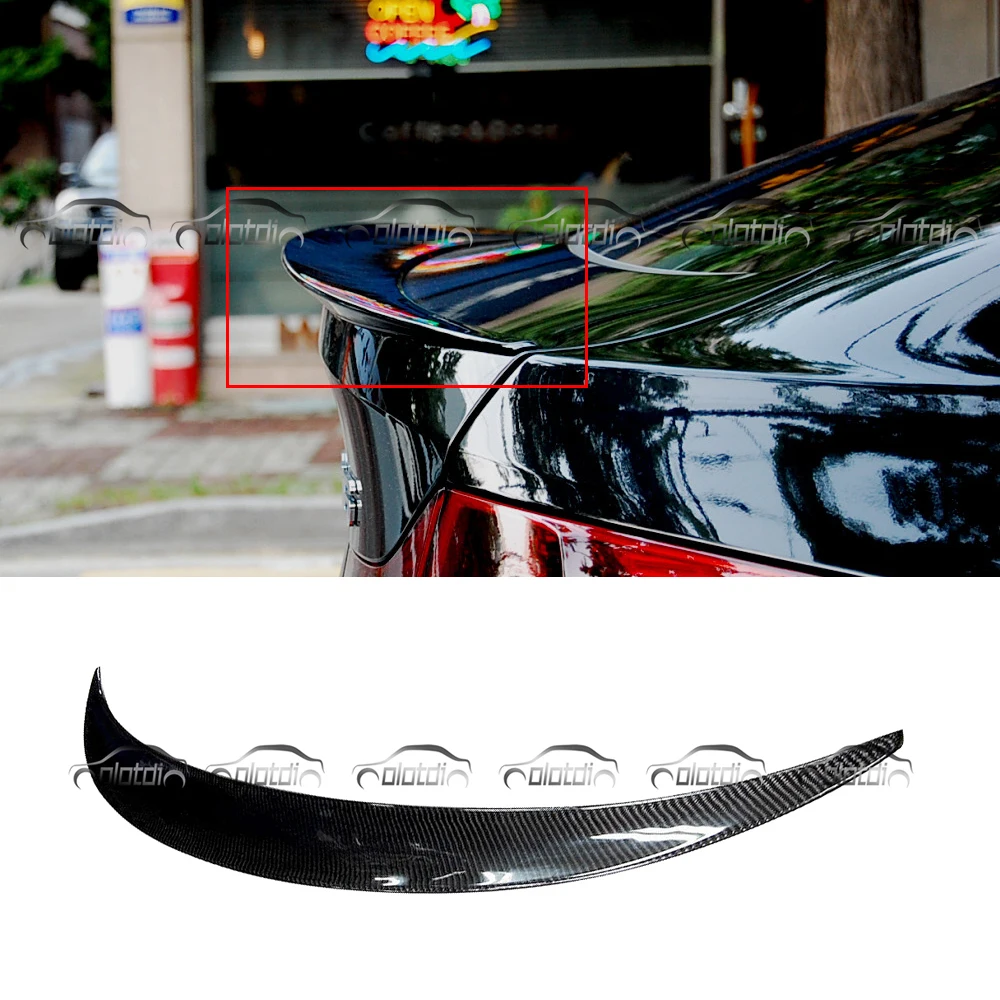

P Style Carbon Fiber Rear Trunk Lip Wing Boot Spoiler for BMW E71 X6 X6M OLOTDI Car Styling