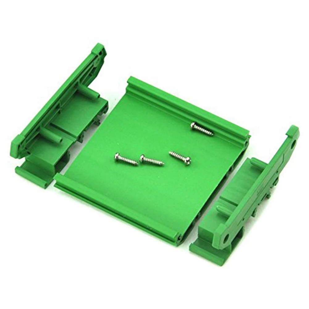 

Bracket Adapter PVC Carrier Holder Practical Housing PCB Durable Board DIN Rail Mount Module Green