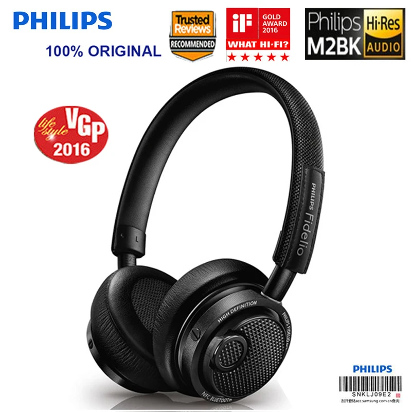 Оригинальная Беспроводная bluetooth гарнитура Philips M2BT/00 с высоким разрешением HIFI NFC