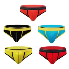 100% Cotton Briefs Men Sexy U Convex Pouch Underwear Thongs Plus Size XXL Trunks Low Rise Underwear for Men 100% Cotton Briefs Men Sexy U Convex Pouch Underwear Thongs Plus Size XXL Trunks Low Rise Underwear for Men