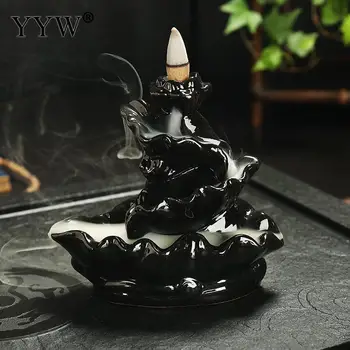 

Incense Waterfall Incense Burner +10pcs Cones Backflow Incense Burner Holder Censer Aroma Backflow Wierook Incenso Home Decor