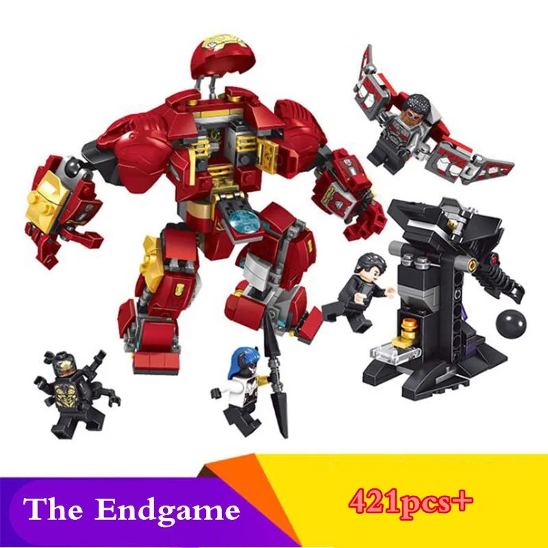 

In Stock 07120 Avengers 4 Endgame War Machine Buster Set Compatible with 76124 Model Building Blocks Bricks Toys Gift