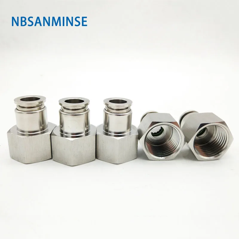 

10Pcs/lot SSPCF4-M5/M6 SS316L Fittings Outside Diameter 4 Thread Size M5/M6 Pneumatic Pipe Fitting(SS316L) Tube Connector