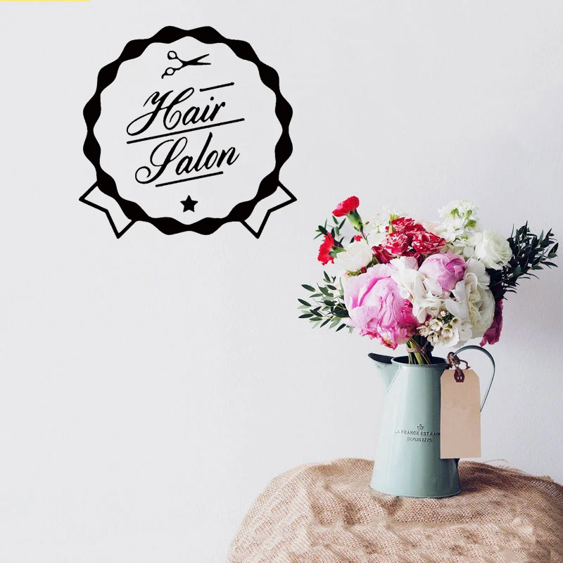 Настенная Наклейка stizzy Beauty Hair Salon с логотипом наклейки на стену Парикмахерская