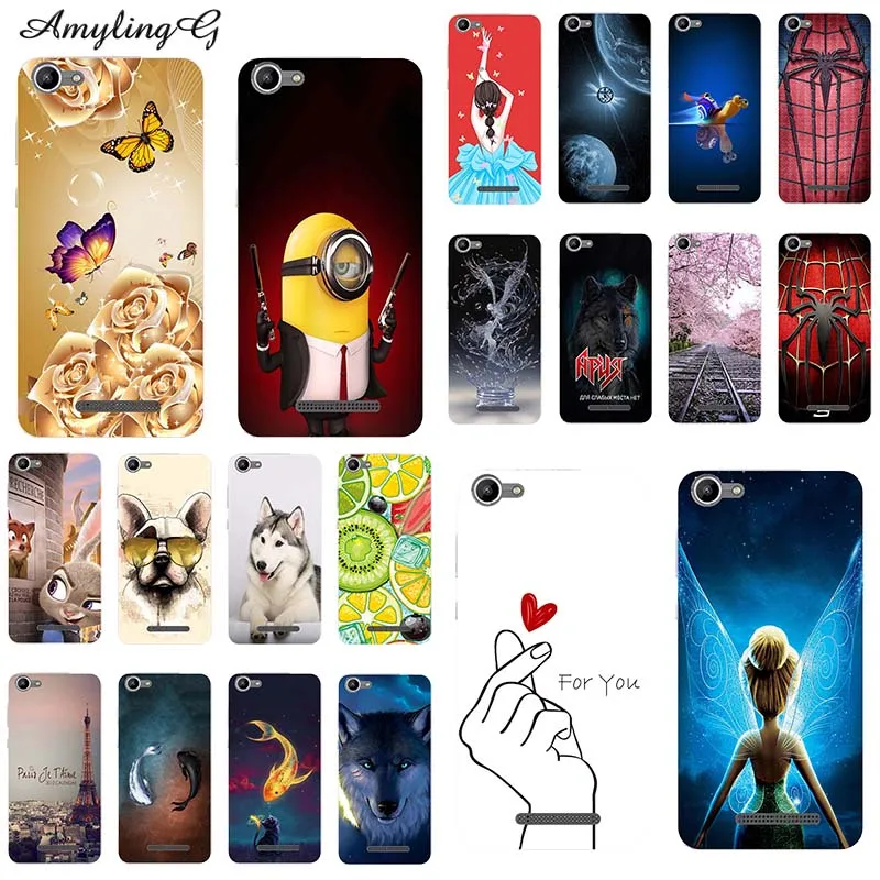 

Soft Silicone Printed Cell Phone Case Cover for Wiko Lenny 3 Max / JERRY MAX Colorful Back Covers Coque Para Flower Cases Shell
