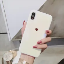 

For iphone XS Max case Blue ray Laser Love Heart Soft silicon Mirror case for iphone XS XR X case 6 6s 7 8 plus back cover capa