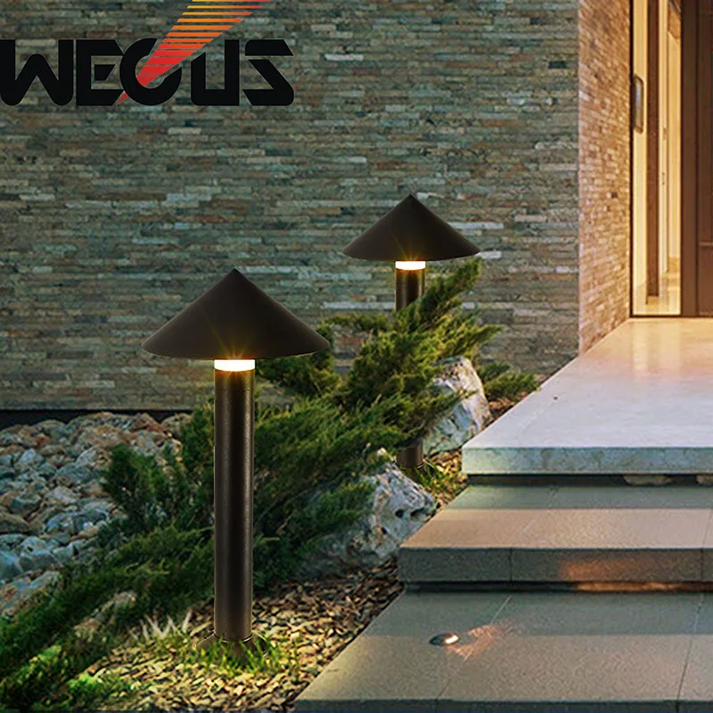 Waterproof Lawn Lamp Garden Pathway Night Aluminum Decorate Fence Villa