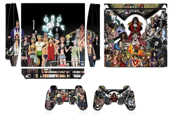 

One Piece Q275 Vinyl Skin Sticker Protector for Sony PS3 Slim PlayStation 3 Slim and 2 controller skins Stickers