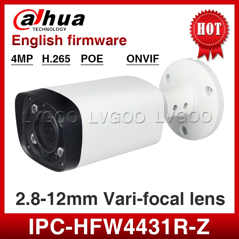 imágenes para Dahua IPC-HFW4431R-Z 4MP PoE 2.8-12mm Motorizado EXIR CCTV Al Aire Libre Cámara IP de la Seguridad imágenes para Dahua IPC-HFW4431R-Z 4MP PoE 2.8-12mm Motorizado EXIR CCTV Al Aire Libre Cámara IP de la Seguridad