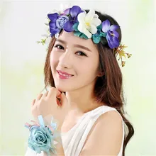 Mingli Tengda женские головные уборы, элегантные свадебные цветочные цветы для невесты, повязка на голову gorro novia, свадебные украшения