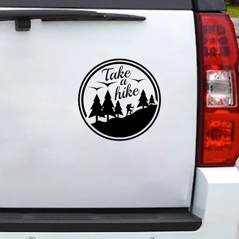 15*15 см Take A Hike Car Sticker s и наклейки для автомобиля Caravan Camper Van Laptop Camping Adventure Виниловая