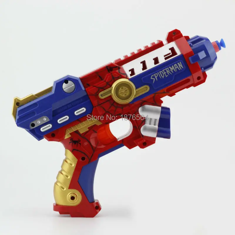 Plastic Toy Gun Pistol manual soft elastic gunmen pull children toy