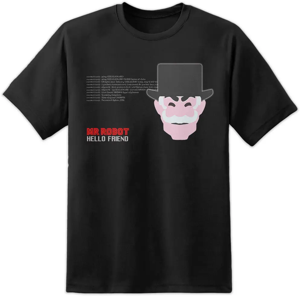 Mr Robot Hello Friend Hacker футболка S 2XL E corp. FSociety &quotКорпорация зла&quot Elliot tv 2019 модная