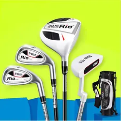 Гольф-клуб набор для гольф-клуба мужской набор полюсов для начинающих полный набор 12 или полный набор 9 гольф