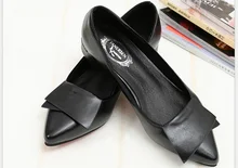 Mode frühjahr herbst bogen spitz einzelnen schuhe weichen boden schuhe leichter flache boot schuhe niedrigen ferse schuhe