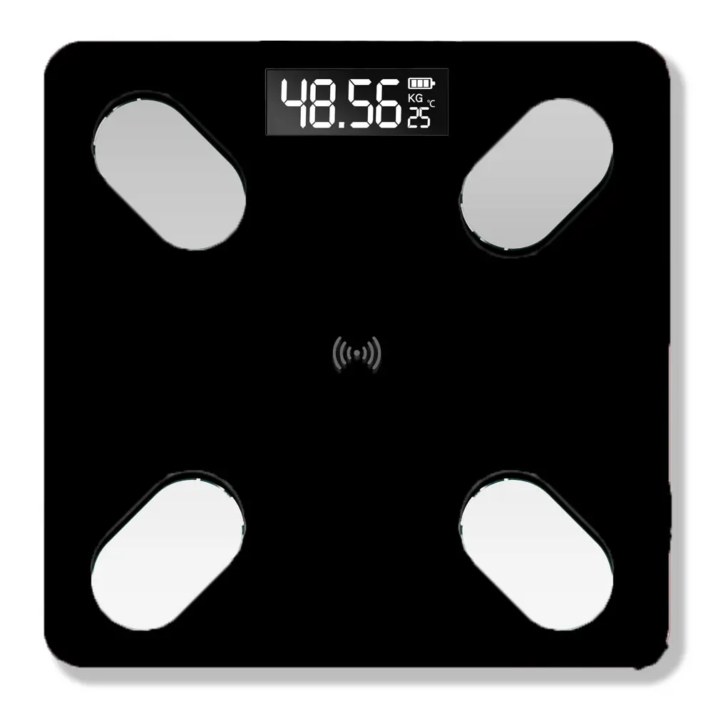 

USB Rechargeable Intelligent BT Digital Body Fat Scale Electronic Weighing Scale with 59 Item Data BT Connection Voice Broadcast