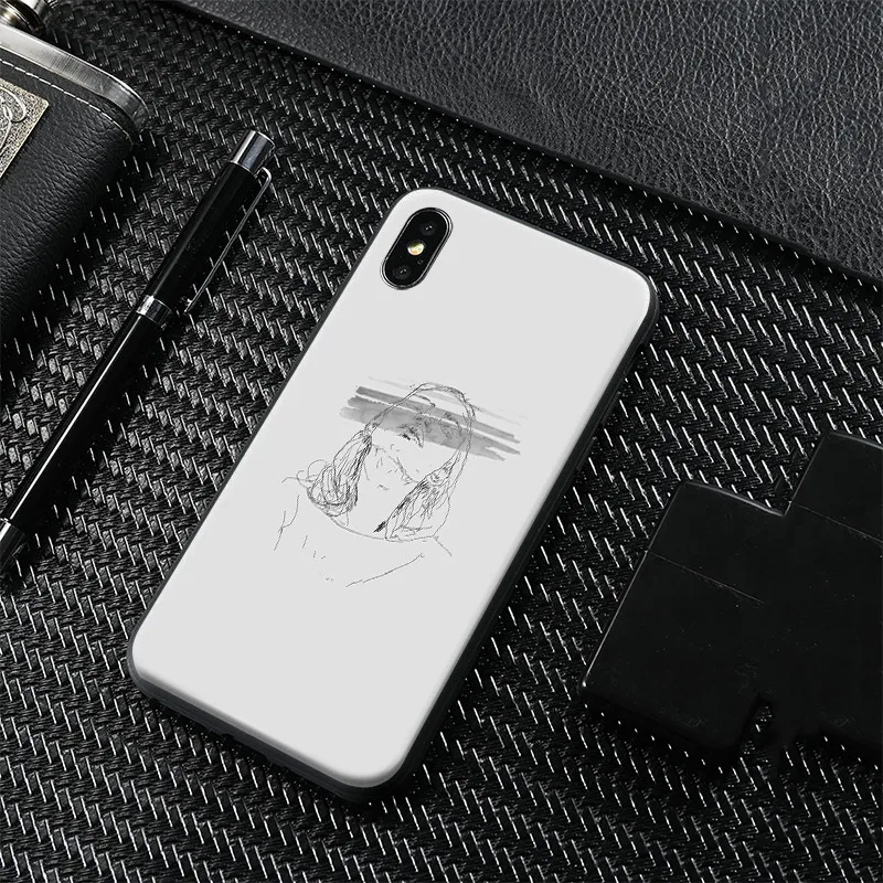 

Fashion Minimal Art Simple Line Girl Soft Silicone Phone Case Cover For Apple iPhone 5 5s Se 6 6s 7 8 Plus X XR XS MAX
