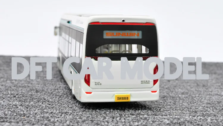 Игрушечный автомобиль из 1:50 сплава shenwo IEV12, модель белого автобуса, детские игрушечные машинки, оригинальные авторизованные Аутентичные детские игрушки