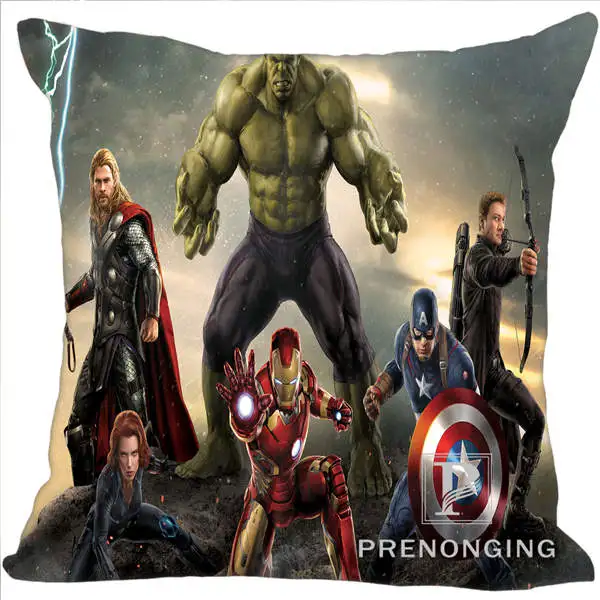 

Custom Pillowcase Cover Spiderman Avengers Square Zipper Pillow Cover Print 40x40cm,45x45cm(One Side)#180117-147