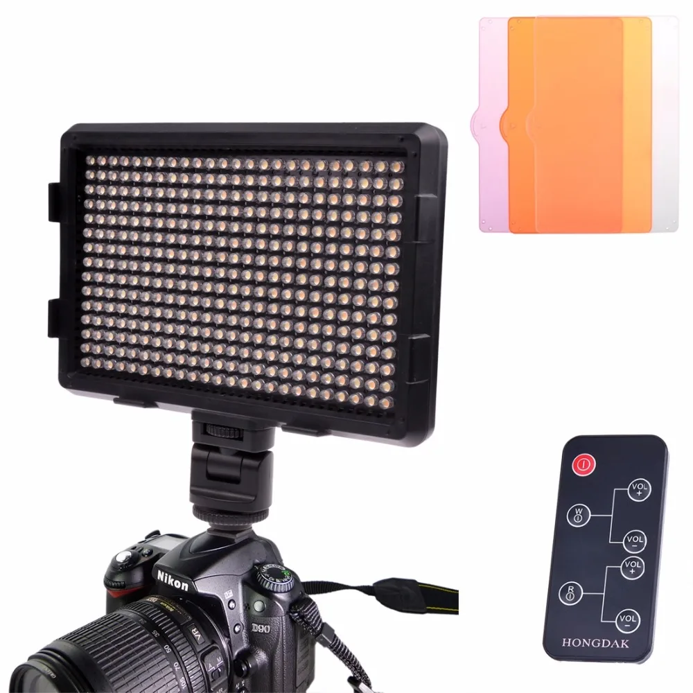 180 Warm White Light LED Video Light on Camera Photography Lighting