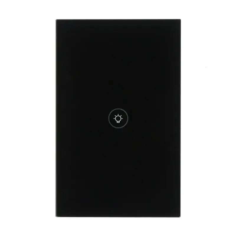 

US WiFi Smart Switch Wireless Light Wall Switch 1 Gang Crystal Touch Panel APP Work with Amazon Alexa Google Home IFTTT Timing