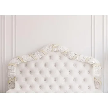 

7x5ft Baroque bed headboard tufted bed Photography Backdrop thin Vinyl photo studio Background wallpaper F-2515