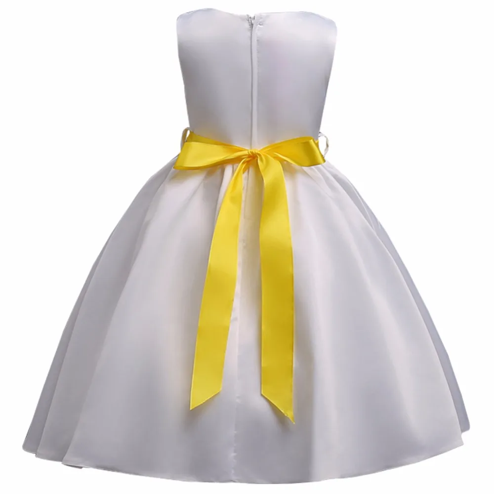 Зимние Детские платья для девочек с цветочным узором для девочек свадебное платье вечерние платья-пачки платье принцессы для детей, vestidos, возраст 3, 6, 8, для детей 12 лет