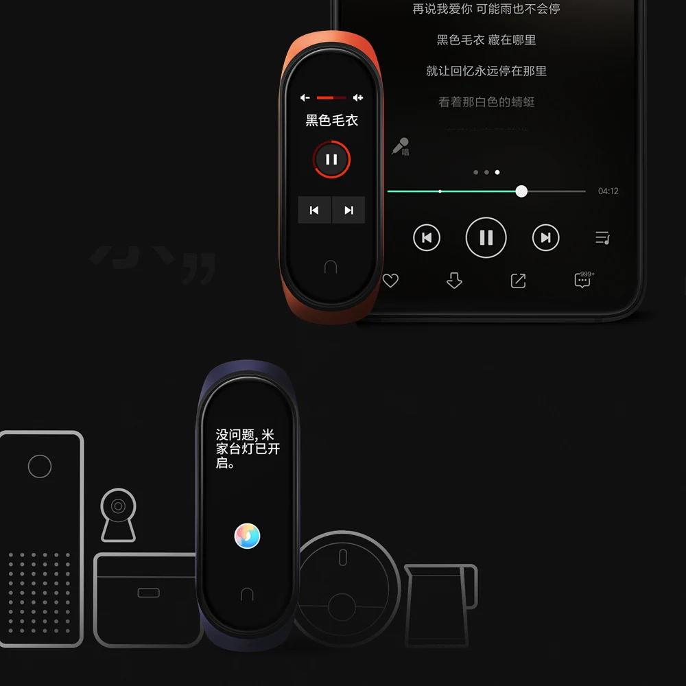 Новейший Xiaomi mi-браслет 4 Smart mi Band 4, фитнес-браслет с частотой сердечных сокращений 135 мАч, цветной AMOLED сенсорный экран, Bluetooth 5,0