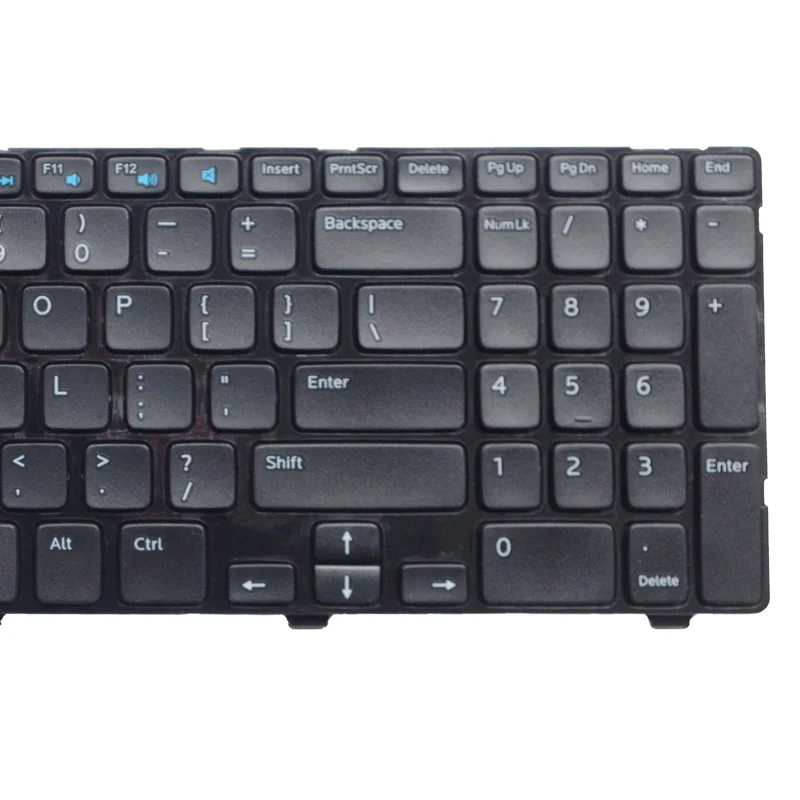 GZEELE Английский Клавиатура для ноутбука Dell Inspiron 15 3521 15R 5521 15 3537 0YH3FC YH3FC Клавиатура для ноутбука английская рамкой черного цвета