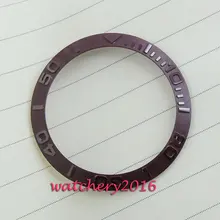 38 мм высококачественный темно-коричневый керамический Безель мужской БЕЗЕЛЬ для наручных часов