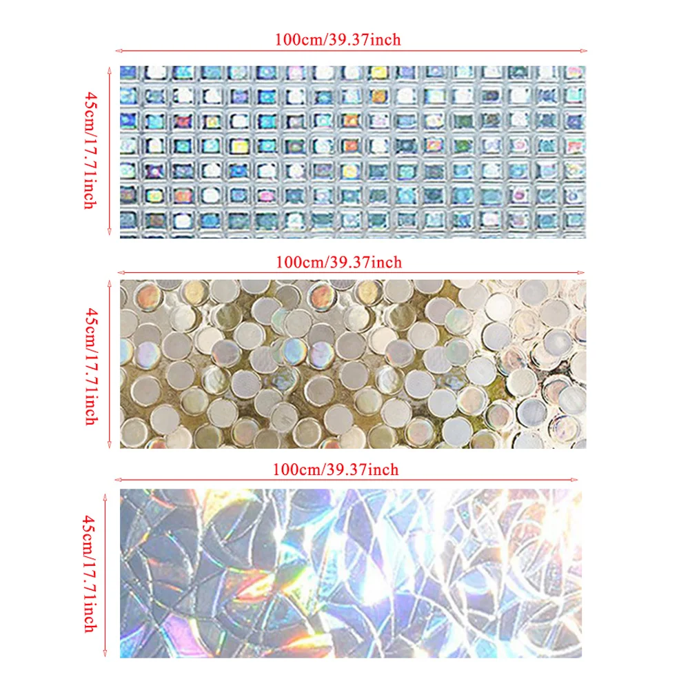 Статическая 3D самоклеющаяся Радужная оконная пленка матовый Непрозрачный для ванной комнаты витражная стеклянная пленка декоративные оконные наклейки