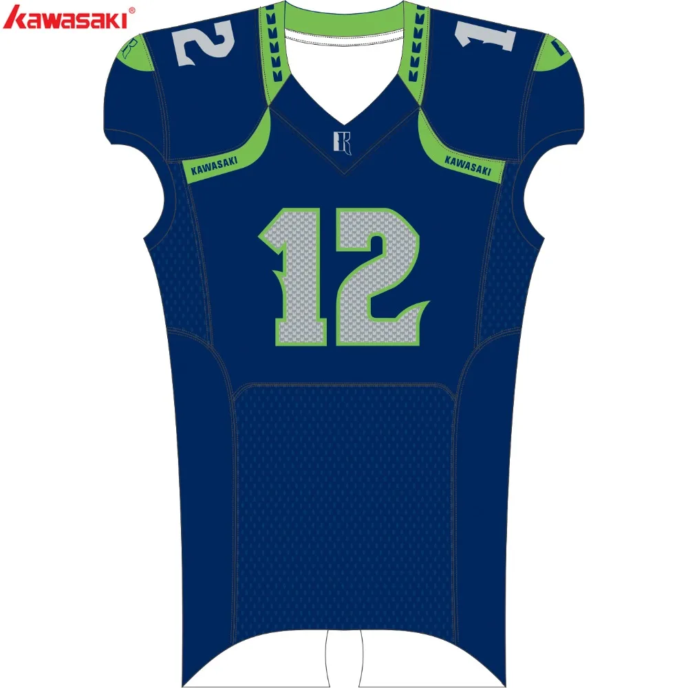 Kawasaki Brand Bola De Futebol Americano Jersey Sublimation American