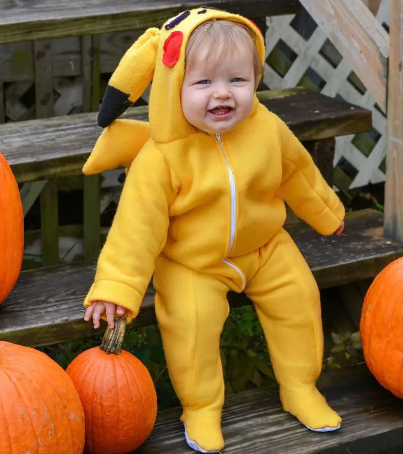 2016 Halloween Cospaly Pokemon Pikachu Costume For Babies Kids Japan