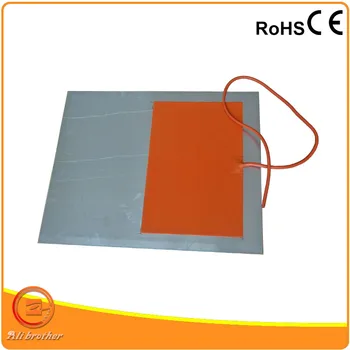 

320*320*1.5mm 120 v 500 w Silicone heated bed with adhesive,300mm lead wire