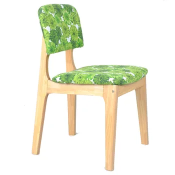 

Cafe Chairs home Furniture solid wood +cotton fabric coffee chair dining chair chaise nordic furniture minimalist 45*41*81 cm
