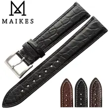 MAIKES Роскошные Аллигатор Смотреть Band Чехол Для МКК ОМЕГА Longines Подлинной Крокодил Кожаный Ремешок Высокое Качество Ремешки