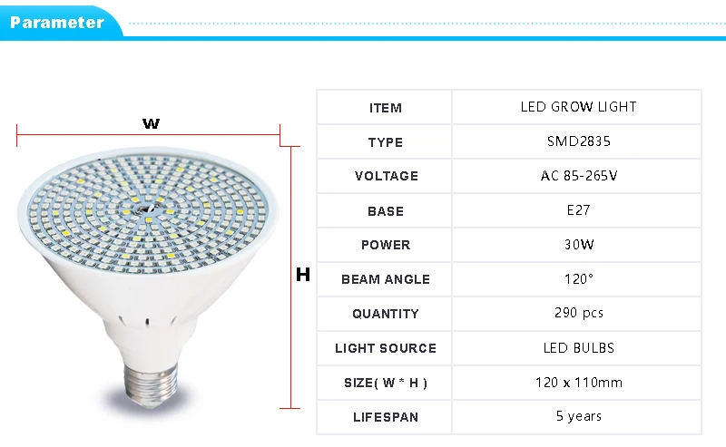 E27 Base 15W 20W 30W led grow light Hydroponic lighting with Clip plants Lamps for hydroponics system indoor garden greenhouse (1)