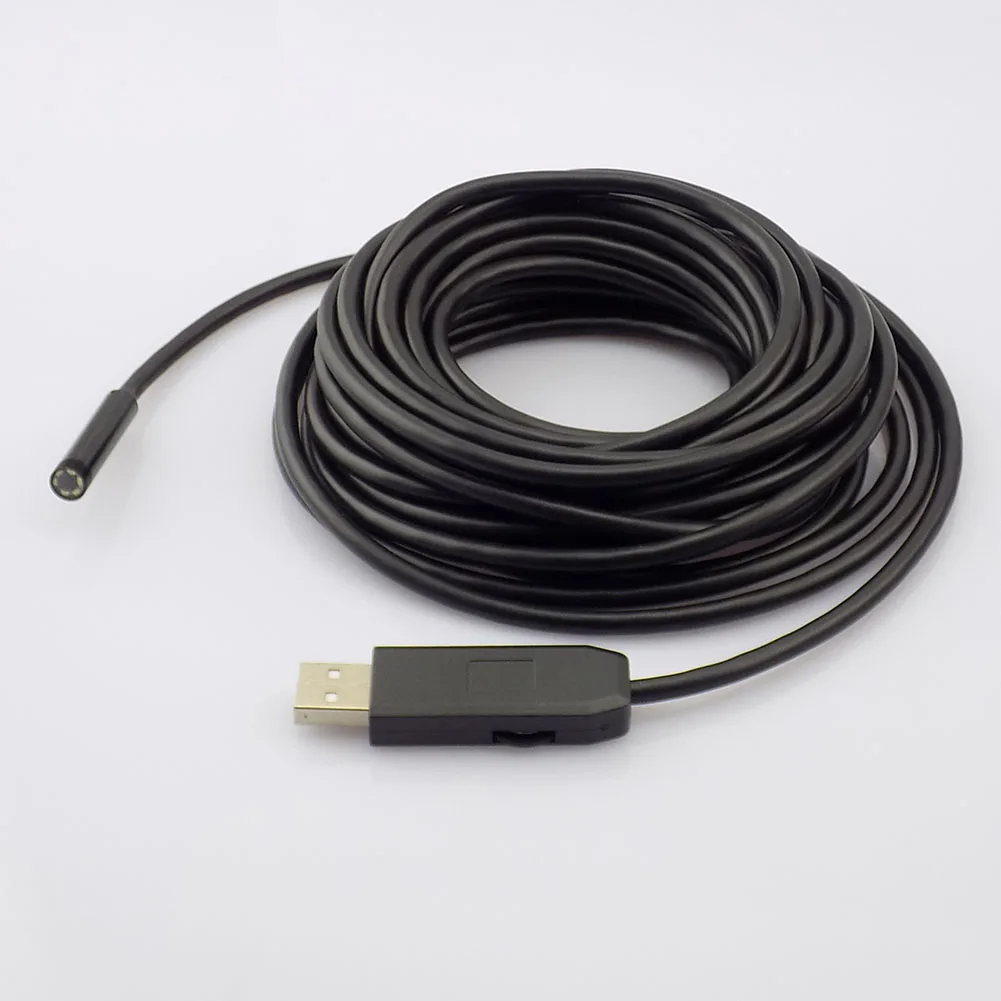 

7mm 7M Snake USB Endoscope Camera 6LED IP67 Waterproof Endoscoop Snake Inspection Portable Endoscopio Camera Car-detector