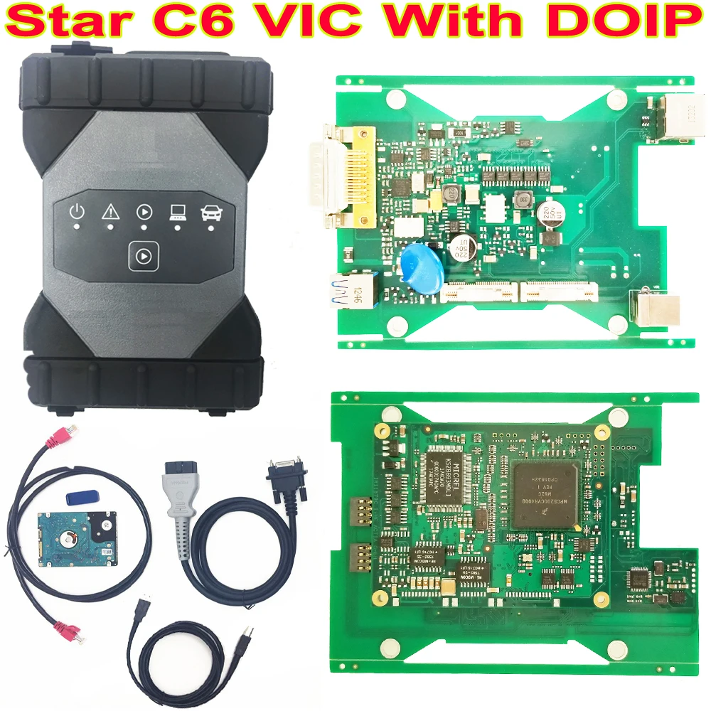 Лучший реальный MB Star C6 Диагностика VCI мультиплексор с CAN/DOIP протокол с,07 программным обеспечением HDD C6 обновление MB star C4/C5 C3