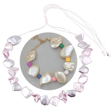 Красочные бусы boho женские браслеты erkek bileklik повязки ювелирные изделия femme bijoux массивные оболочки жемчужный браслет для женщин