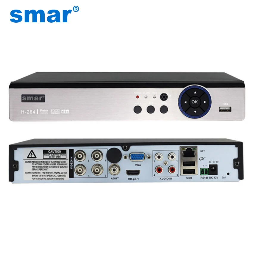 Vente Smar 5 en 1 Sécurité CCTV DVR 4CH 8CH AHD 4MP 3MP 1080 p H.264 Enregistreur Vidéo Hybride pour AHD TVI CVI Analogique Caméra IP Onvif2.3