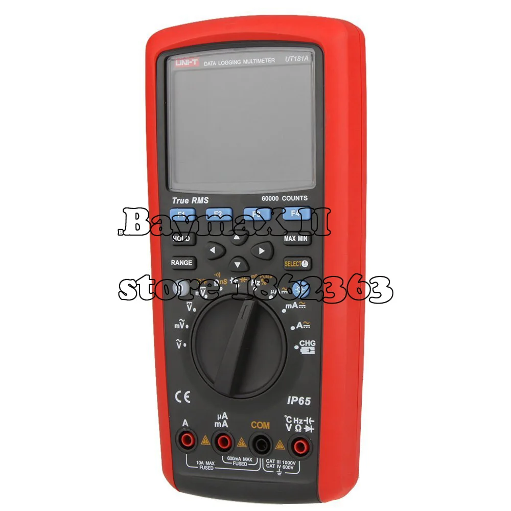 

UNI-T UT181A True RMS Datalogging Multimeters DMM Capacitance Temperature Meter w/Re-Chargeable Li-Battery