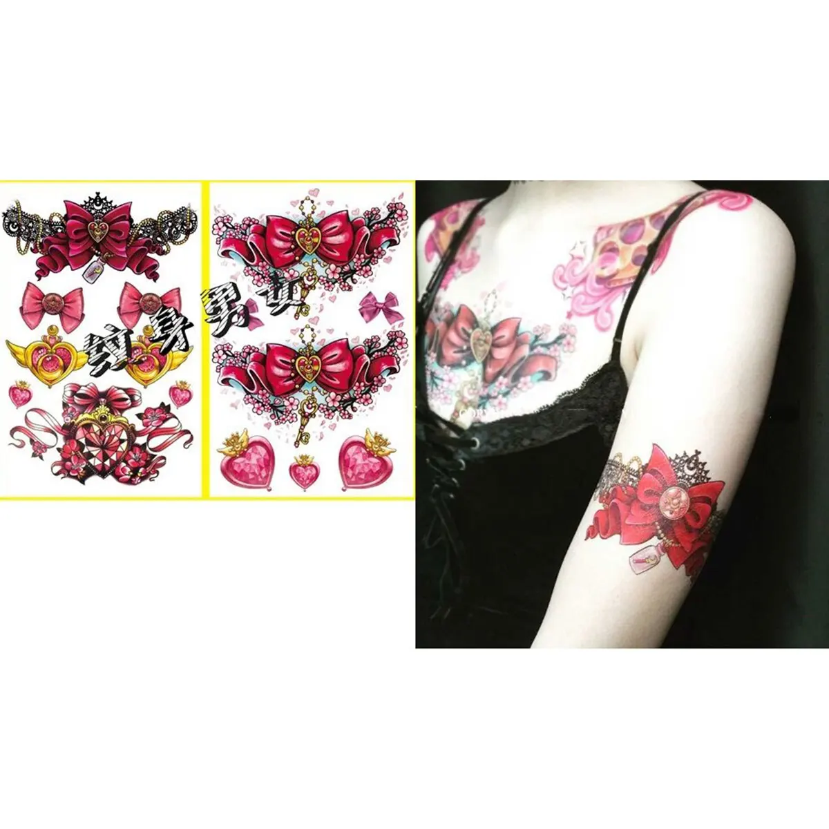 

Sailor Moon transformer Harajuku temporary tattoo waterproof cosplay 2pages