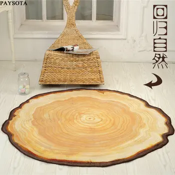 

PAYSOTA Modern Bedroom Carpet Circular Anti-skid Creative Chair Mat