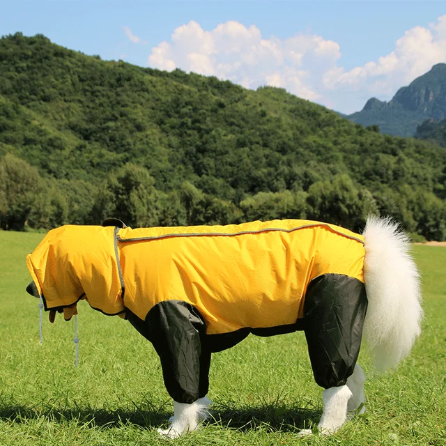 Buy Large Dog Raincoat Big Dog Clothes Waterproof