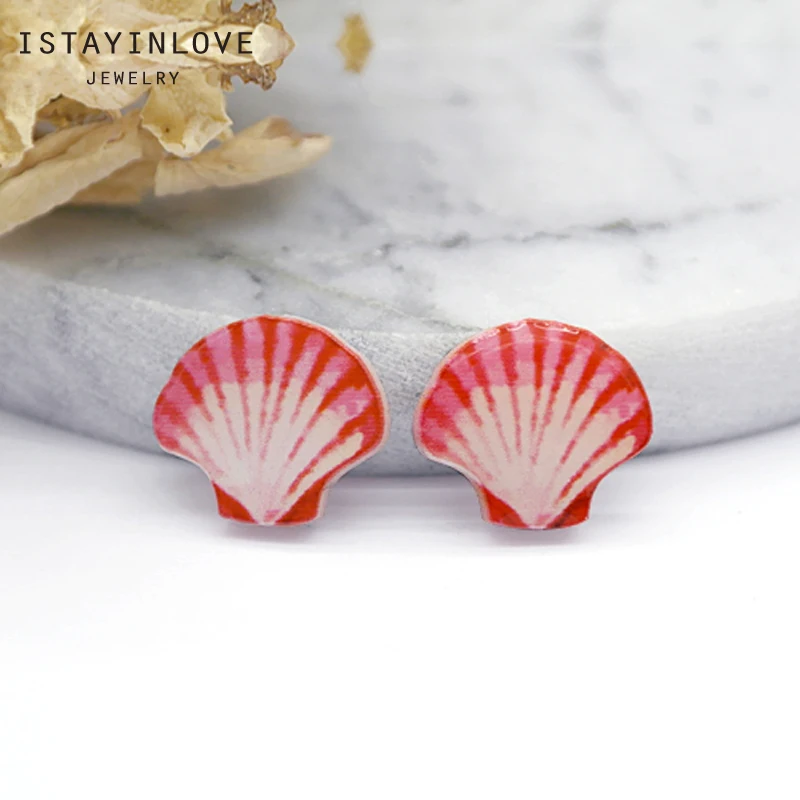 

Handmade Jewelry Making Supplies Beads Cut Acrylic Resin Shell Charms For DIY Necklace Earring Brooch Ring AR032 4