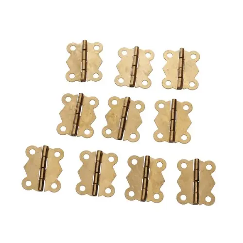 

10Pcs Mini Iron Butterfly Hinges Cabinet Drawer Door Butt Hinge