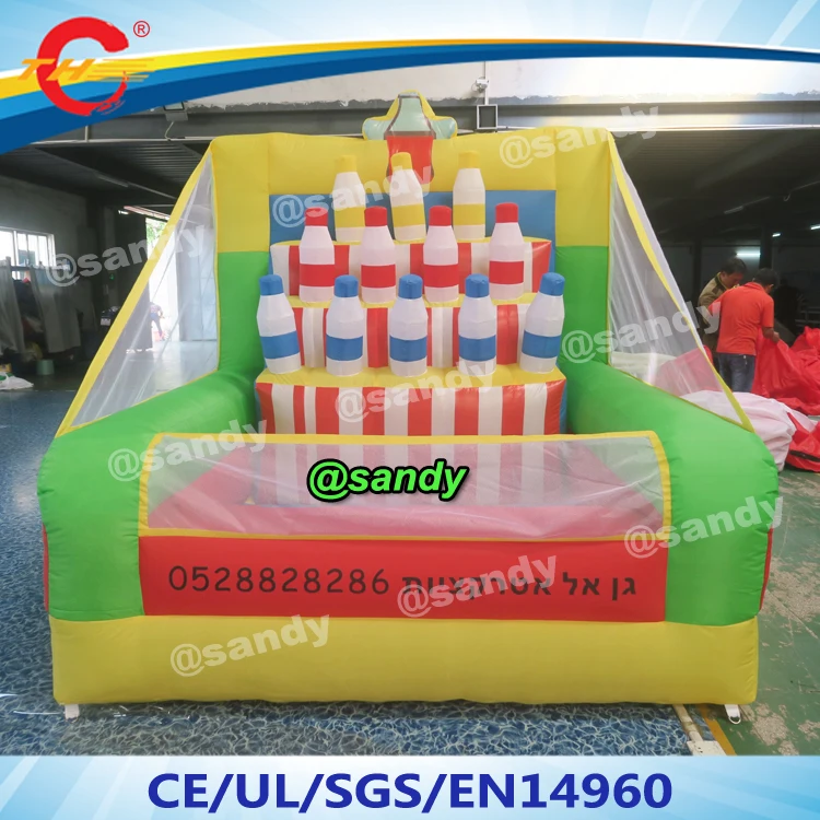 Free Ship To Door New Design Carnival Inflatable Bottle Toss Game