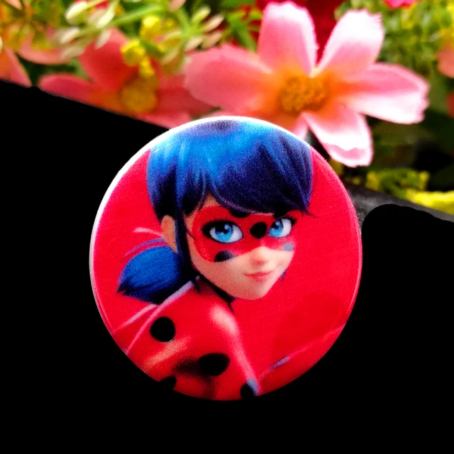 40pcs/Lot 30x30mm Ladybug Planar Resin Cabochons
